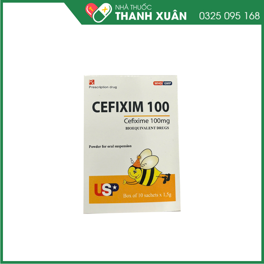 Cefixim 100 thuốc kháng sinh điều trị nhiễm khuẩn hô hấp, tiết niệu, da và mô mềm